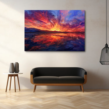 Sunset Water Painting